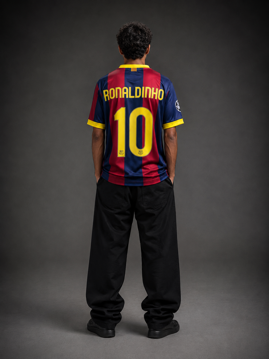 FC Barcelona Retro Ronaldinho #10 Jersey – Embroidery | Kit Culture
