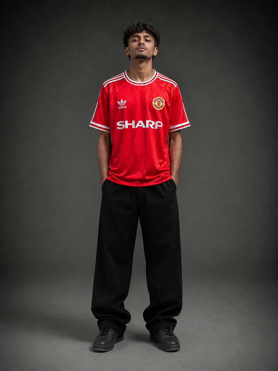 Beckham #7 Manchester United Retro 1990s Home Football Jersey | Embroidery | Kit Culture