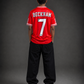 Beckham #7 Manchester United Retro 1990s Home Football Jersey | Embroidery | Kit Culture