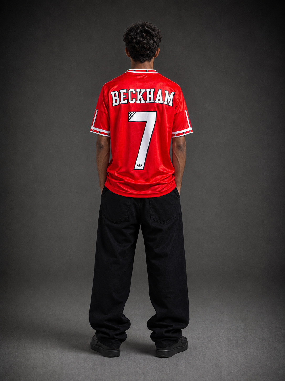 Beckham #7 Manchester United Retro 1990s Home Football Jersey | Embroidery | Kit Culture