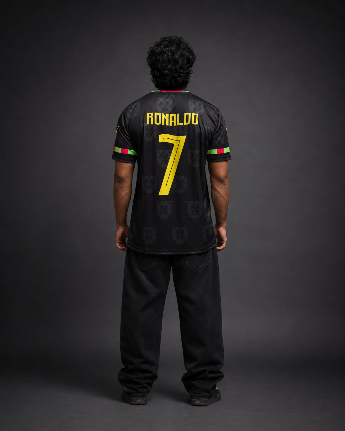 Portugal Black Ronaldo #7 Jersey – Sublimation | Kit Culture