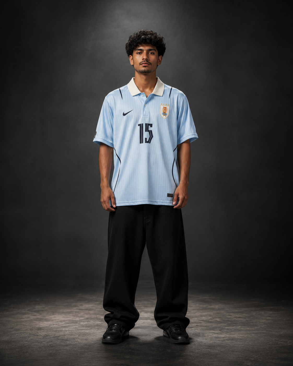 F. Valverde #15 Uruguay 2025/26 Football Jersey | Sublimation | Collar | Kit Culture