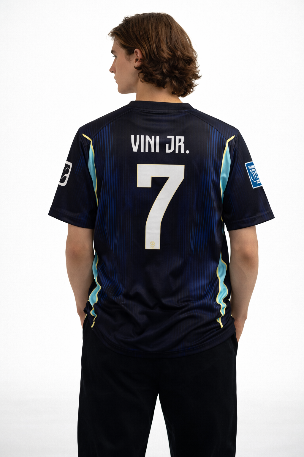Brazil Away Blue Kit Vini Jr 7 – High-Quality Sublimation Jersey