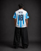 Argentina MESSI #18 Special Edition Sublimation Jersey | Round Neck Football Jersey – Kit Culture