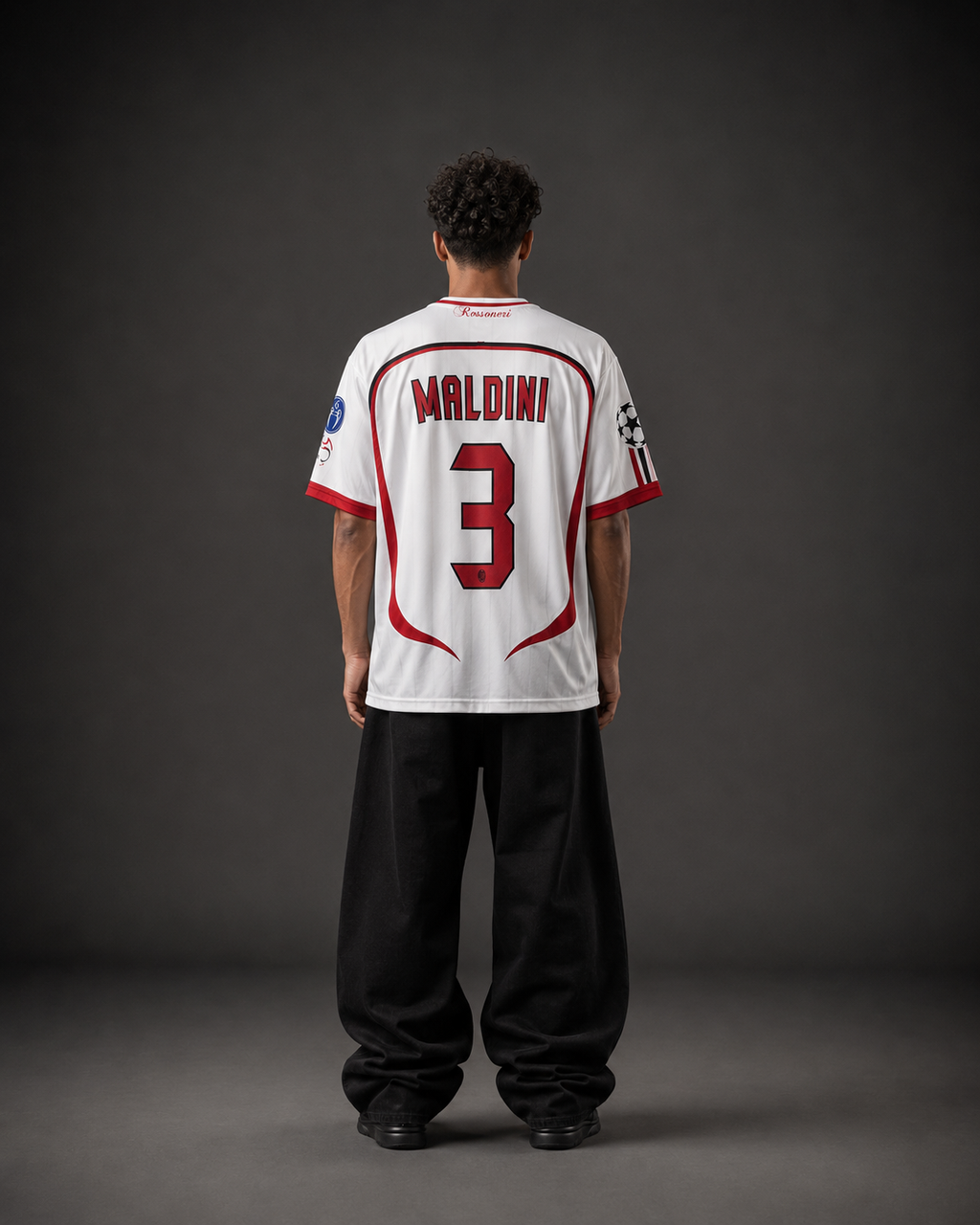 AC Milan 2006/07 Away Jersey – Maldini #3 Retro UCL Final Edition | Oversized Fit | Sublimation | Kit Culture