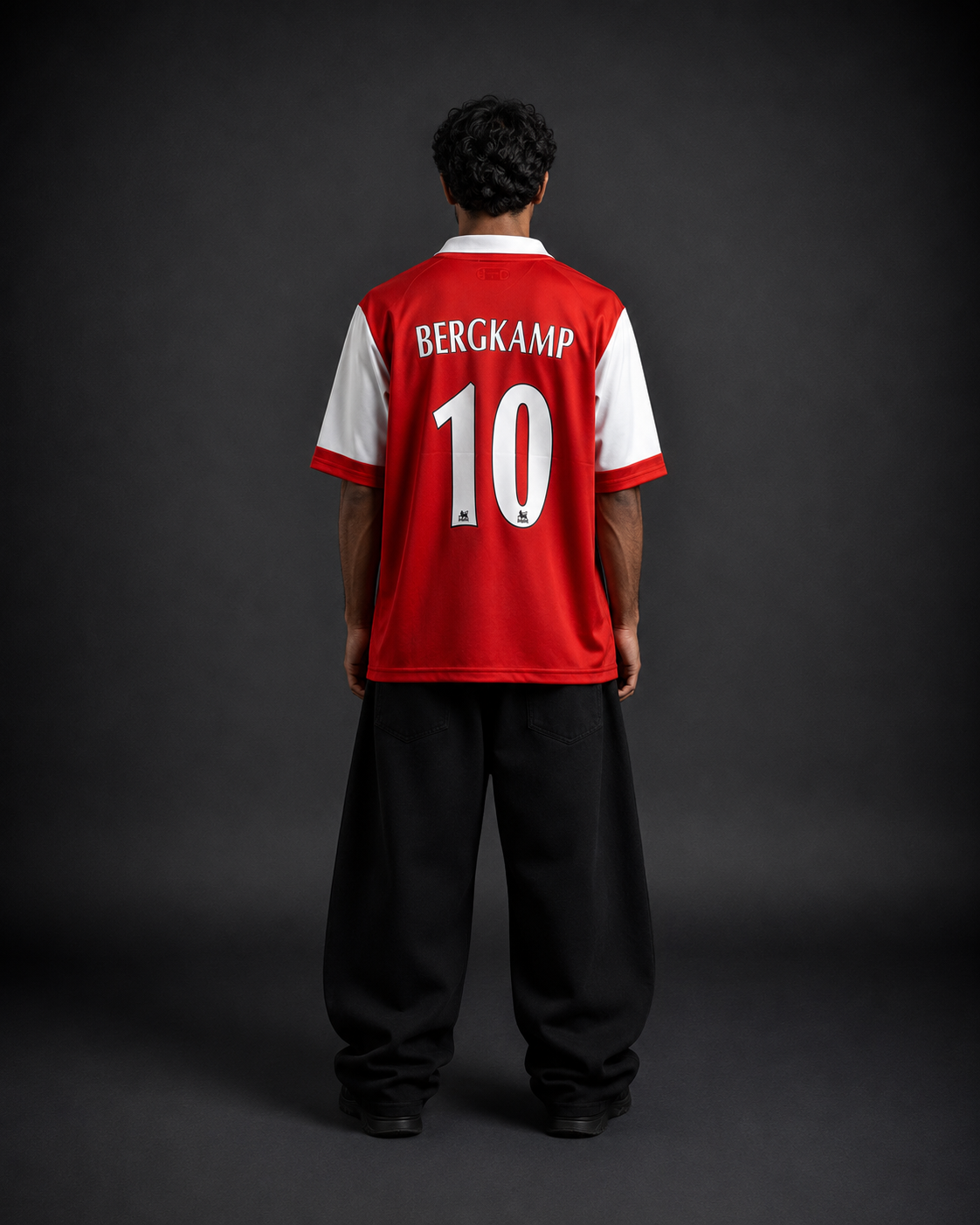 Bergkamp Arsenal Oversize retro football Jersey | Collar | Kit Culture
