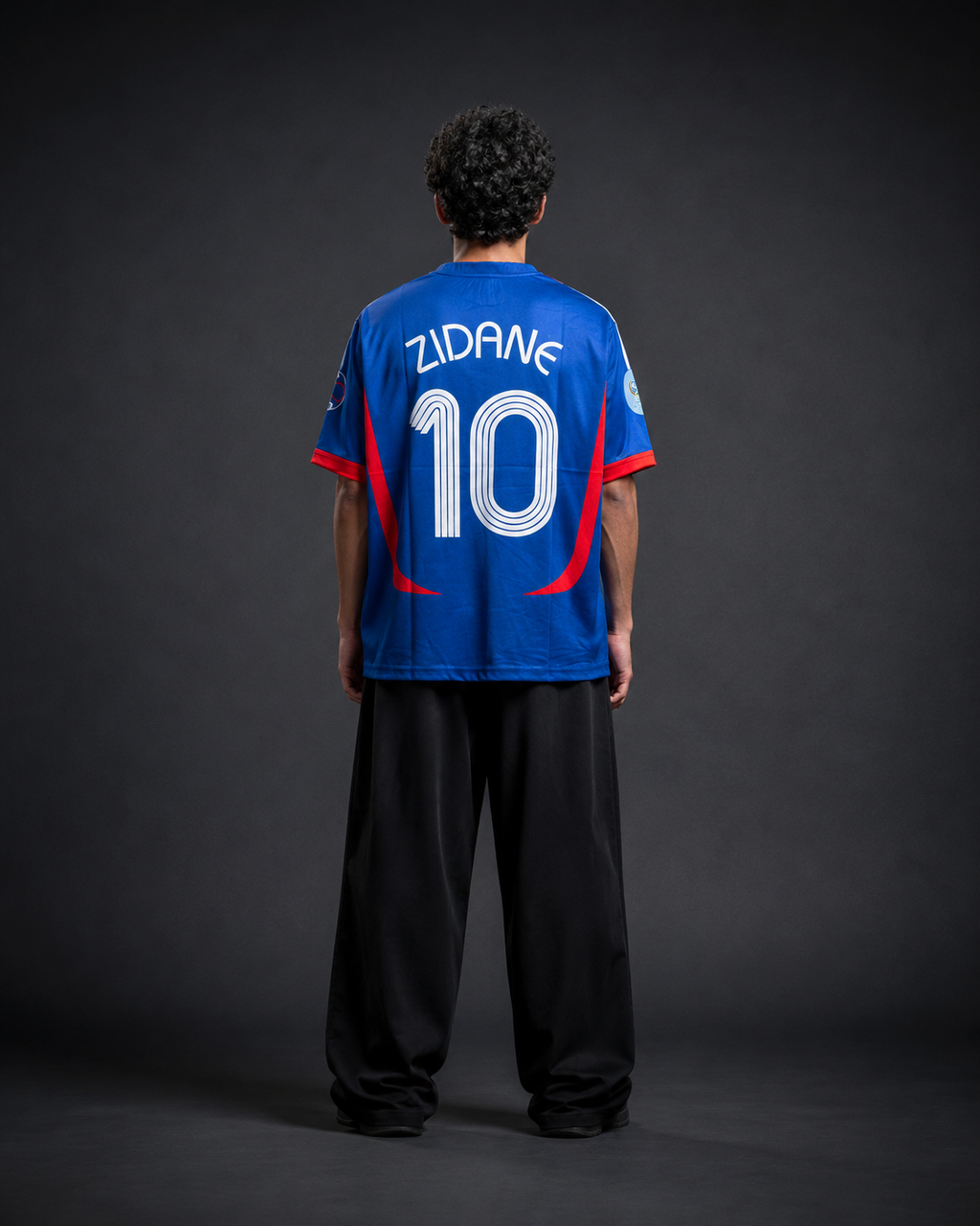 Zidane #10 France retro football jersey | Oversize | Embroidery | Kit Culture
