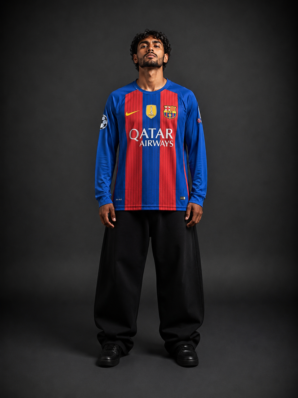 Messi #10 Barcelona Full Sleeve retro football jersey | Sublimation  | Kit Culture