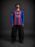 Messi #10 Barcelona Full Sleeve retro football jersey | Sublimation  | Kit Culture