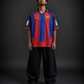 Iniesta #24 Barcelona retro Oversize football jersey | collar | Kit Culture
