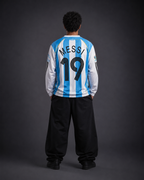 Messi #19 Argentina Retro football jersey | Sublimation | Full sleeve | Kit Culture