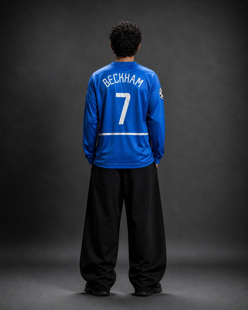 Manchester United Blue Beckham #7 – Full Sleeve Vintage Jersey| Kit Culture