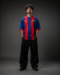 Lionel Messi Barcelona Home Jersey – Red Blue Stripes Football Shirt | Oversize | Embroidery| Kit Culture
