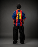 Lionel Messi Barcelona Home Jersey – Red Blue Stripes Football Shirt | Oversize | Embroidery| Kit Culture