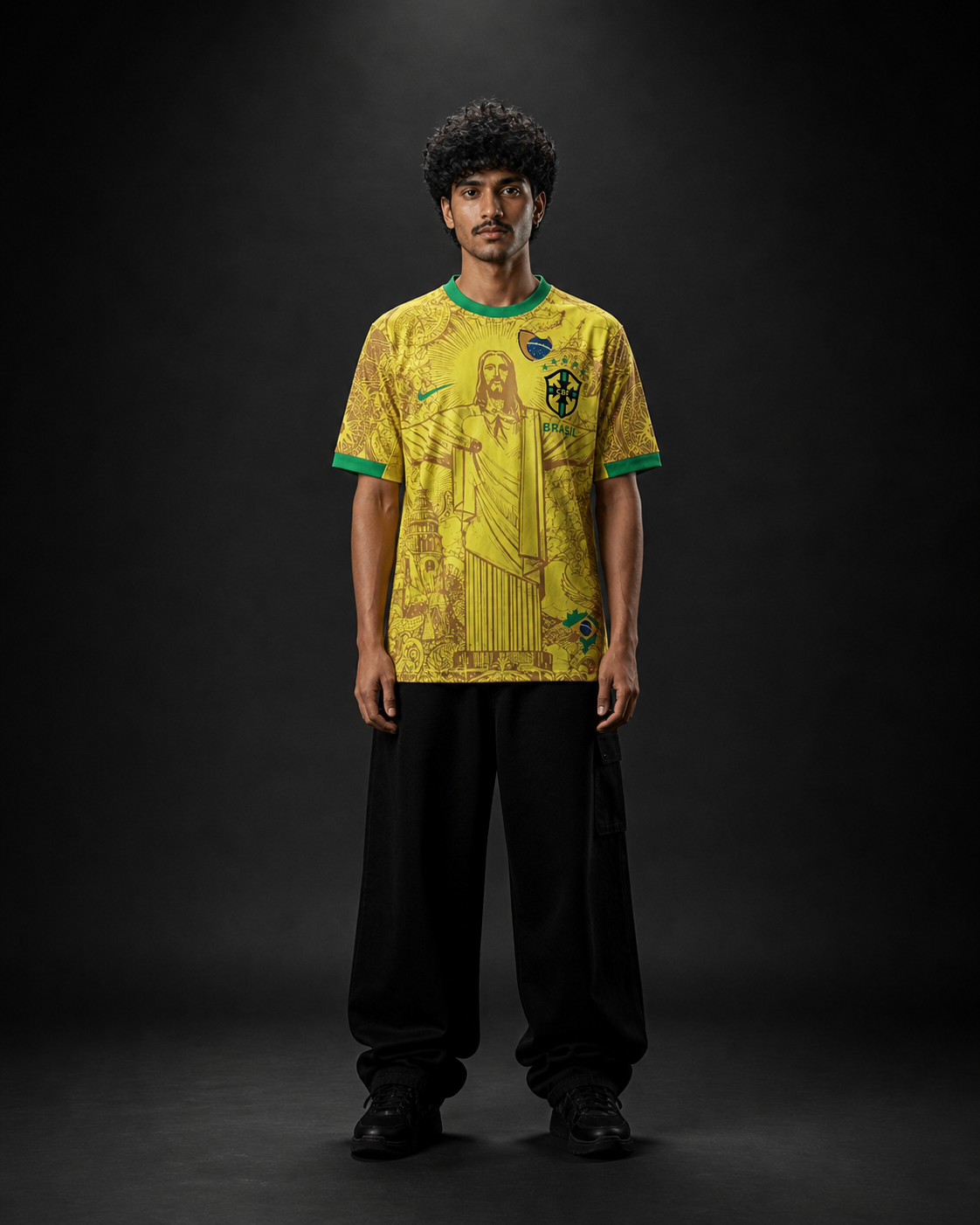 Neymar Jr Brazil #10 Graphic Jersey – Yellow Street Edition Football Shirt | Special edition | Sublimation | Kit Culture