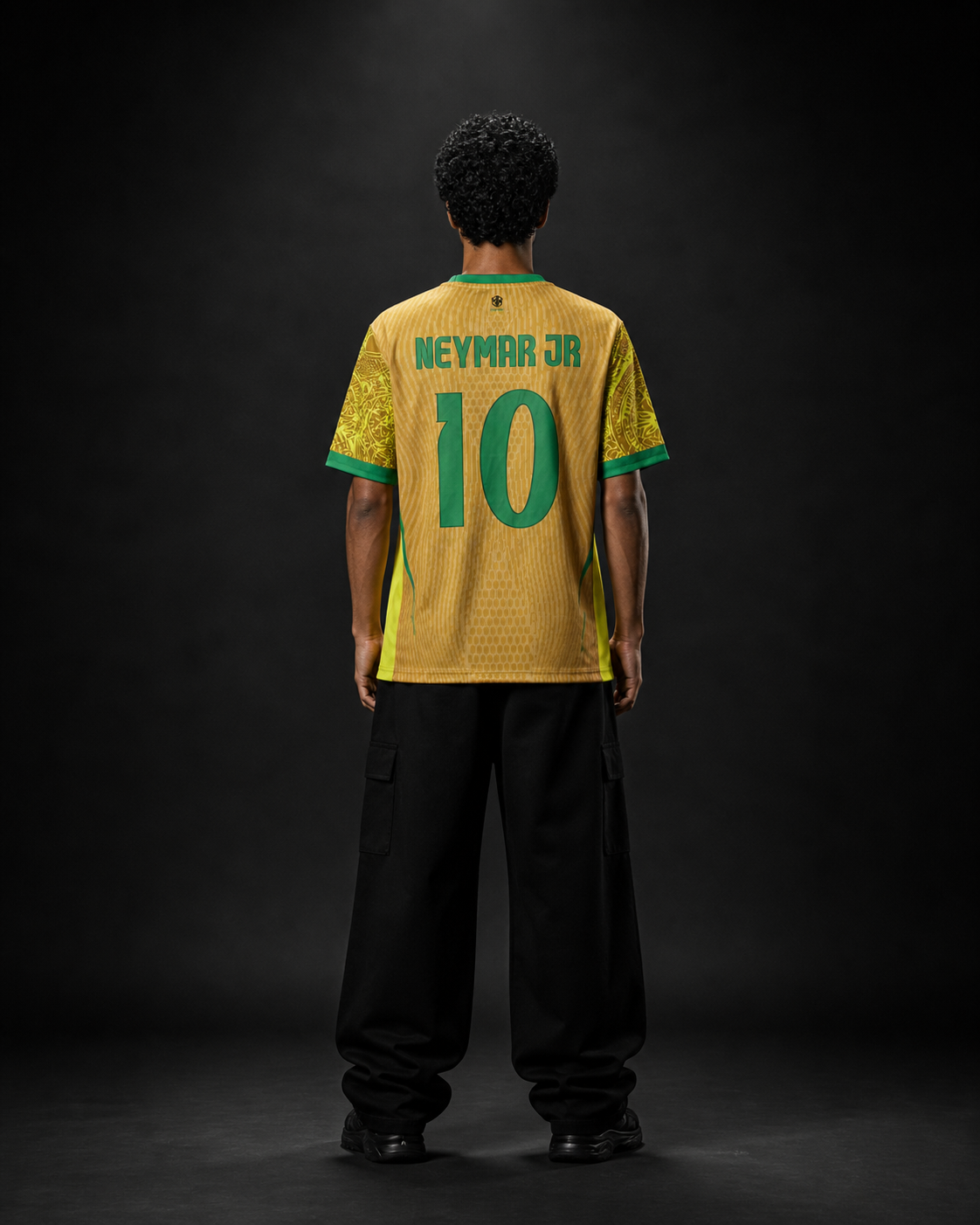 Neymar Jr Brazil #10 Graphic Jersey – Yellow Street Edition Football Shirt | Special edition | Sublimation | Kit Culture