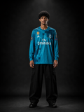 Cristiano Ronaldo 2017/18 Real Madrid Away Jersey – Sublimation Full Sleeve Blue #7 | Kit Culture