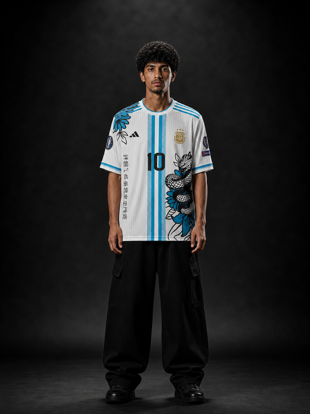 Lionel Messi Argentina #10 Graphic Jersey – Dragon kit | Kit Culture