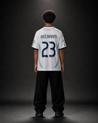 Real Madrid 2006-07 Beckham #23 Retro Jersey – White Home Kit | Oversize Sublimation | Kit Culture