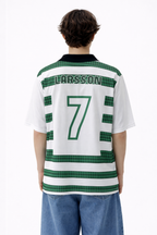 Celtic FC Retro Jersey Larsson 7 – Classic Green White Football Shirt