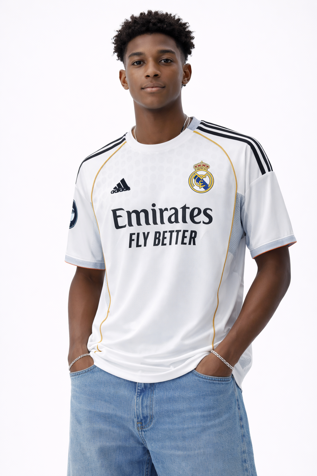 Bellingham 5 Real Madrid Home Jersey – Premium White Sublimation Football Shirt