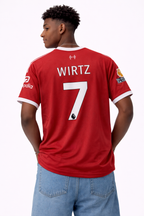 Liverpool 2025-26 Home Jersey Wirtz 7 – Red LFC Football Shirt