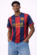 Barcelona 2014-15 Home Jersey Messi 10 – Classic Barca Red Blue Football Shirt