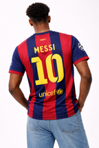 Barcelona 2014-15 Home Jersey Messi 10 – Classic Barca Red Blue Football Shirt