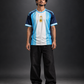 Argentina Messi #10 Retro Blue & White Jersey | Embroidery | Kit Culture