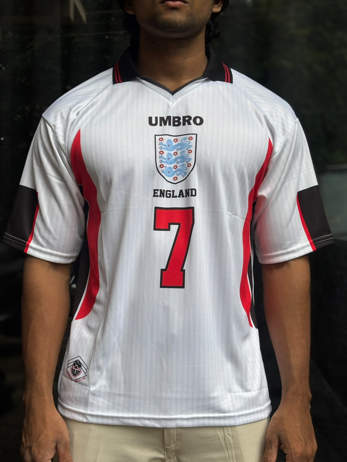 England 1998 Home Jersey Beckham #7 | Retro Football Jersey
