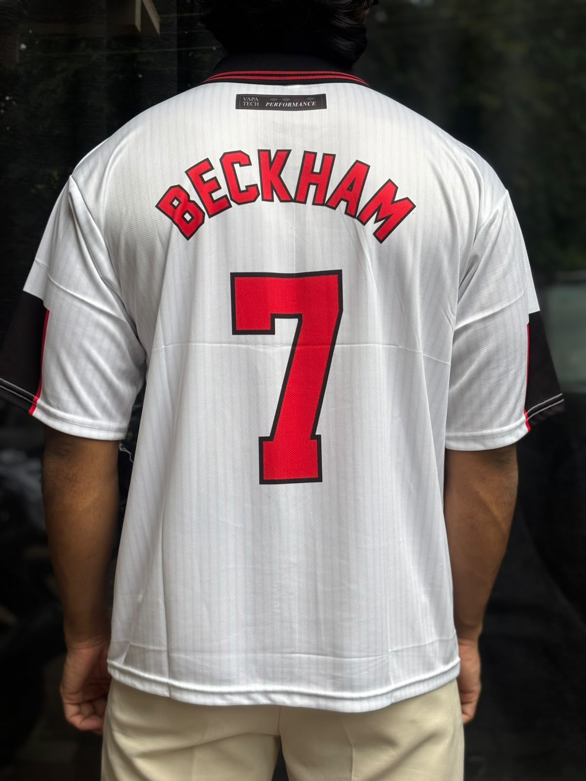 England 1998 Home Jersey Beckham #7 | Retro Football Jersey | Oversize | Kit Culture