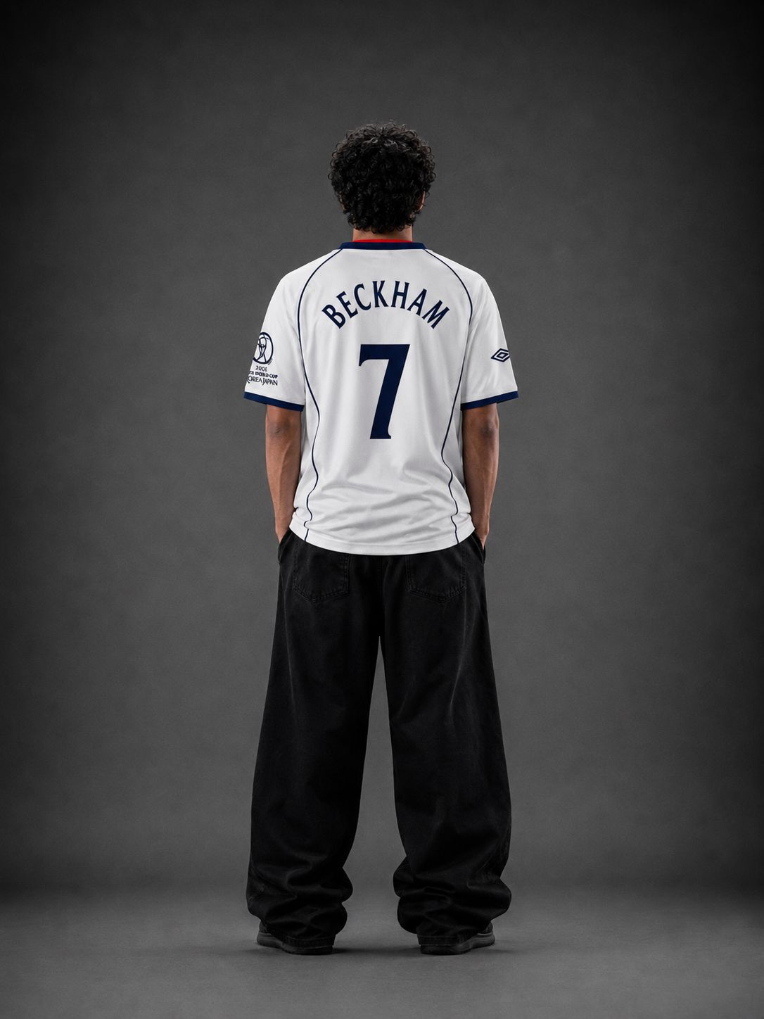 England 2002 World Cup Jersey – Beckham #7 | Embroidered | Kit Culture