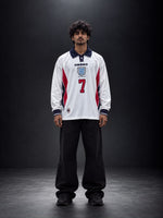 England David Beckham #7 Full Sleeve Home Jersey | Retro | Embroidery | Kit Culture