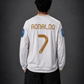 Real Madrid Ronaldo 2009–10 Jersey – White Long Sleeve #7 Football Shirt - Sublimation - Kit Culture