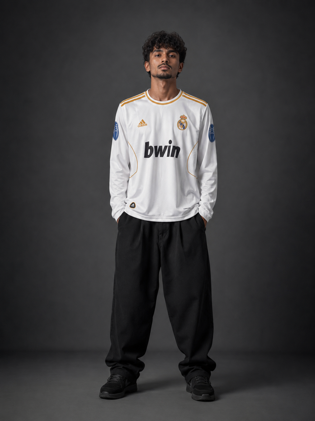 Real Madrid Ronaldo 2009–10 Jersey – White Long Sleeve #7 Football Shirt - Sublimation - Kit Culture