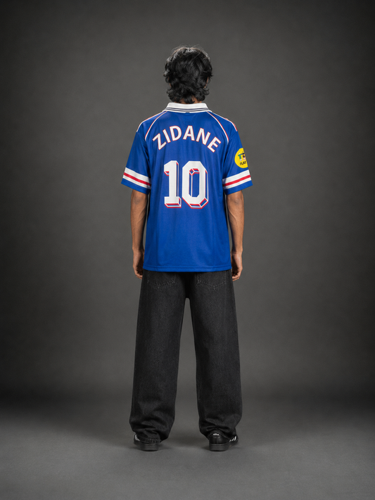 France 1998 Home Jersey Zidane #10 – Retro World Cup Football | Oversize Collar | Kit Culture