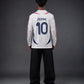 France Zidane #10 Retro Football Jersey – Long Sleeve - Sublimation - Kit Culture