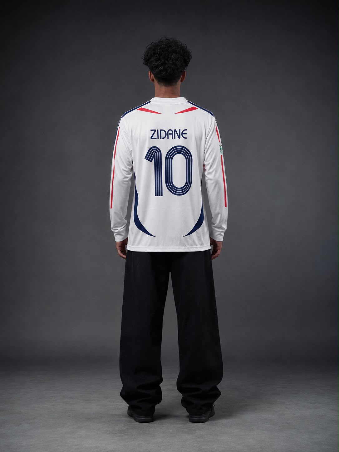 France Zidane #10 Retro Football Jersey – Long Sleeve - Sublimation - Kit Culture