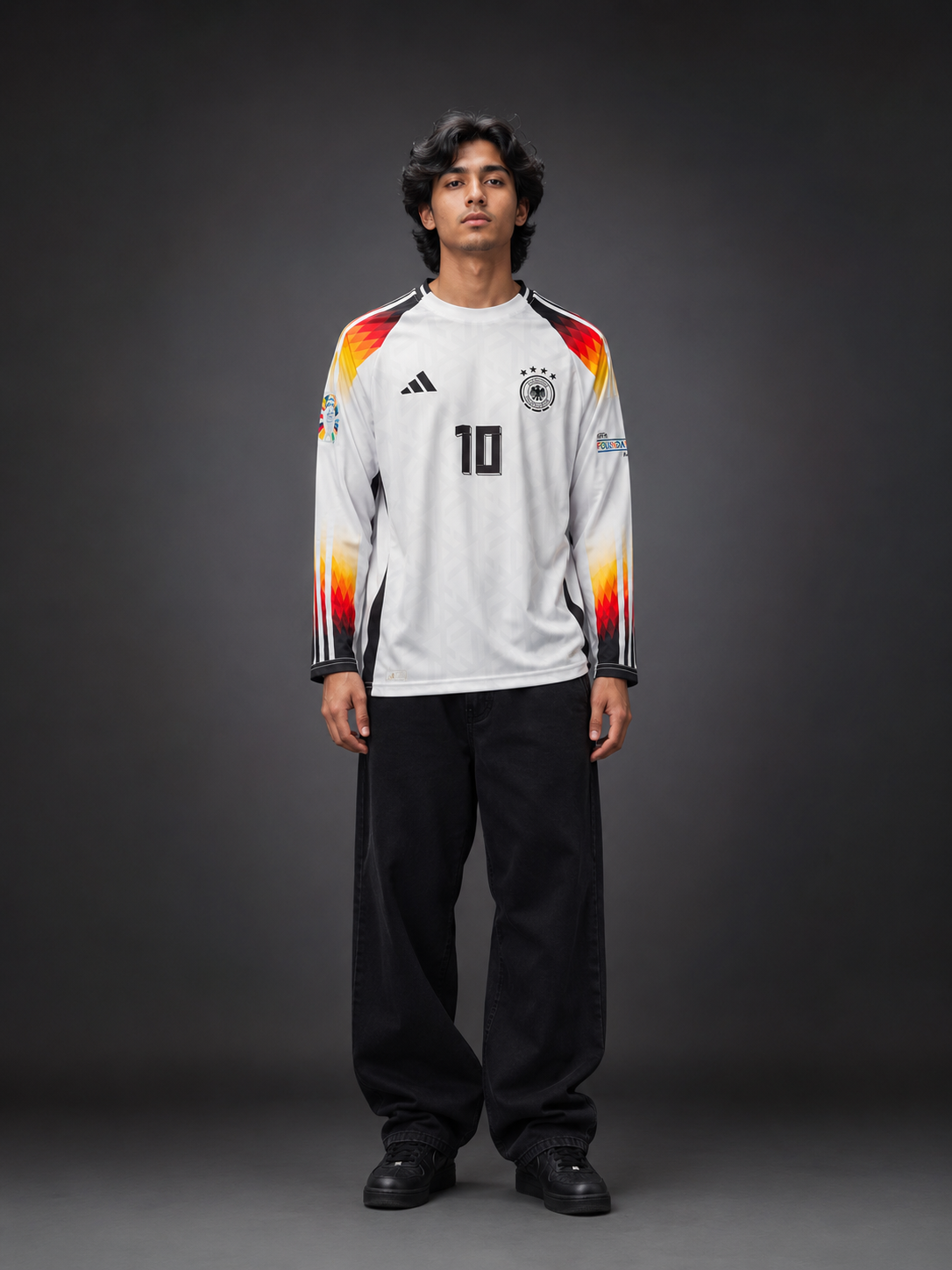 Germany 2026 Home Long Sleeve Jersey – Musiala #10 | Full Sleeve Football Jersey | Kit Culture