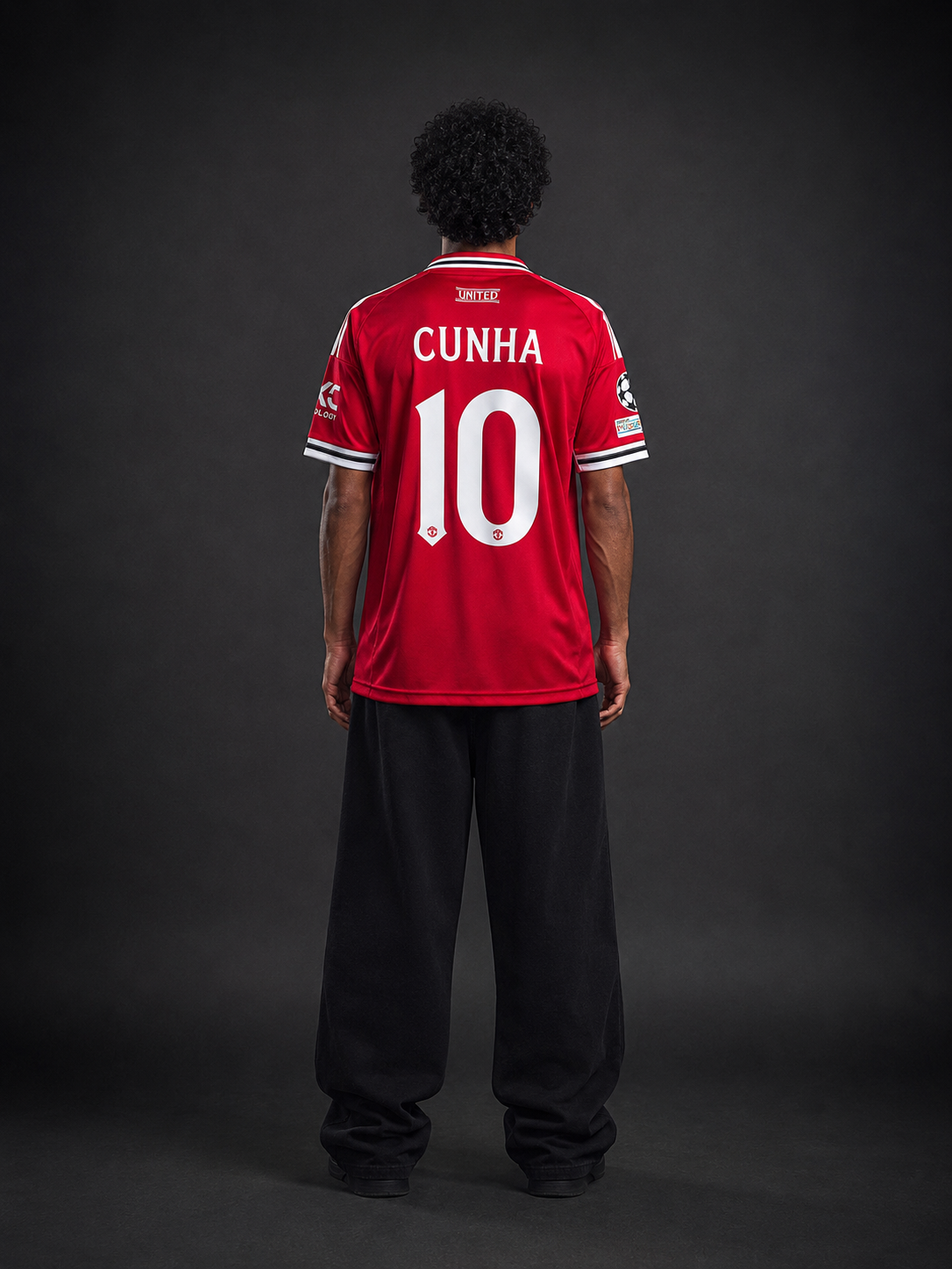 Manchester United Cunha #10 Home Jersey – 2025/26 Football Shirt - Sublimation Collar - Kit Culture