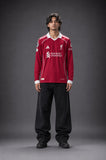 Liverpool 2023-24 Home Long Sleeve Jersey – Mohamed Salah #11 | Full Sleeve Sublimation | Kit Culture