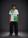 Liverpool M. Salah #11 | Green White Football Jersey | Sublimation | Kit Culture