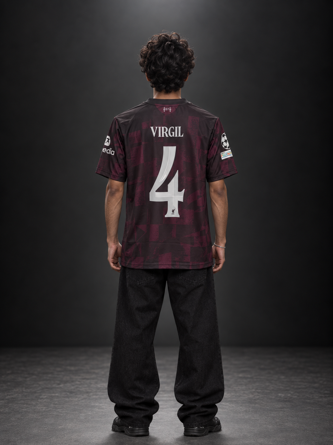 Liverpool Virgil Van Dijk #4 2026/27 Away Jersey – Dark Edition | Sublimation | Kit Culture