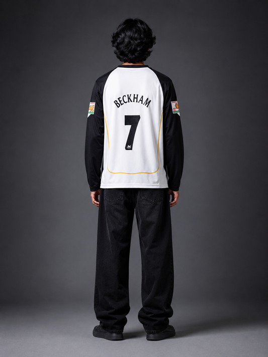 Manchester United 2002-04 Away Long Sleeve Jersey – Beckham #7 | Retro Football Shirt | Kit Culture