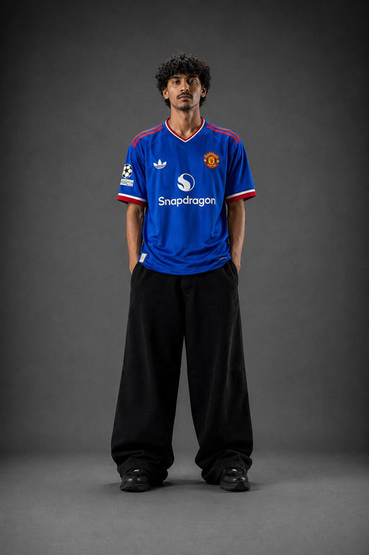 Manchester United Blue 2026/27 Away Jersey | B. Fernandes #8 Football Jersey | Embroidery | Kit Culture
