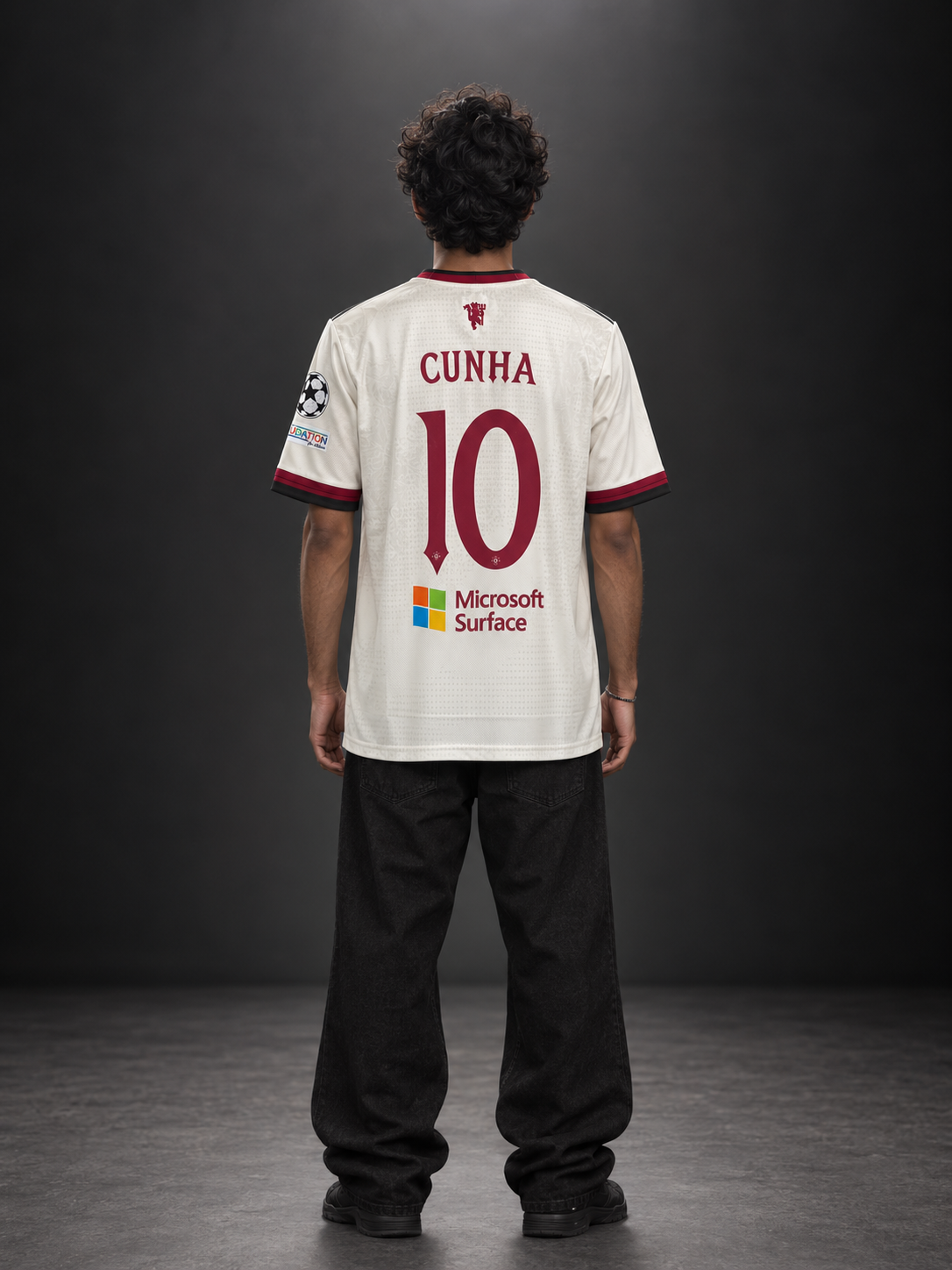 Manchester United #10 Cunha 2025/26 Home Jersey – Embroidery | Kit Culture