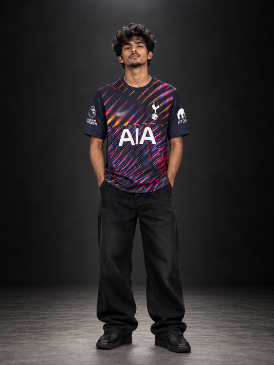 Tottenham Hotspur Xavi #7 Black Football Jersey | Sublimation Jersey | Kit Culture