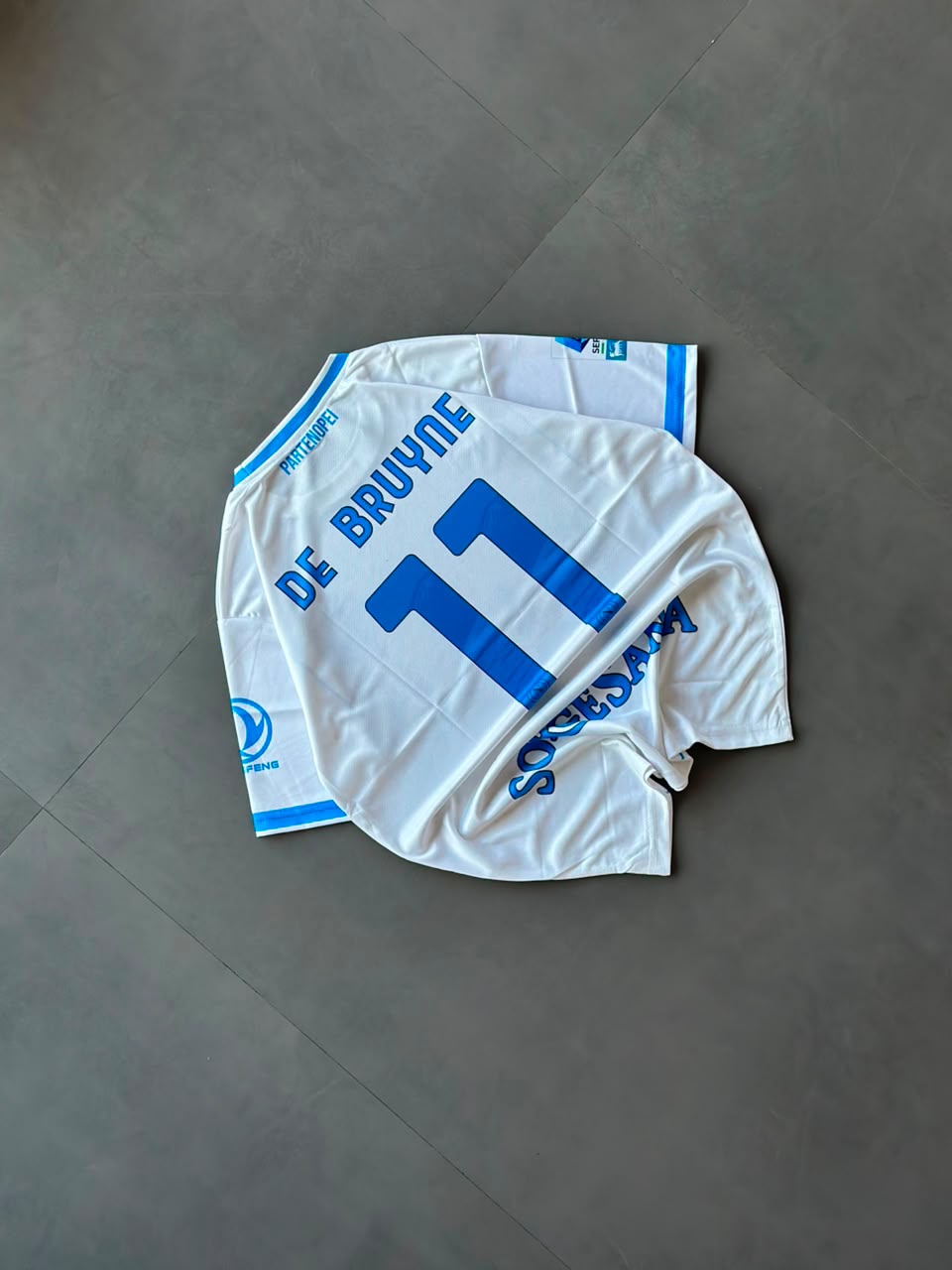 Napoli De Bruyne 11 White Football Jersey | Sorgesana Fan Jersey | Sublimation | Kit Culture