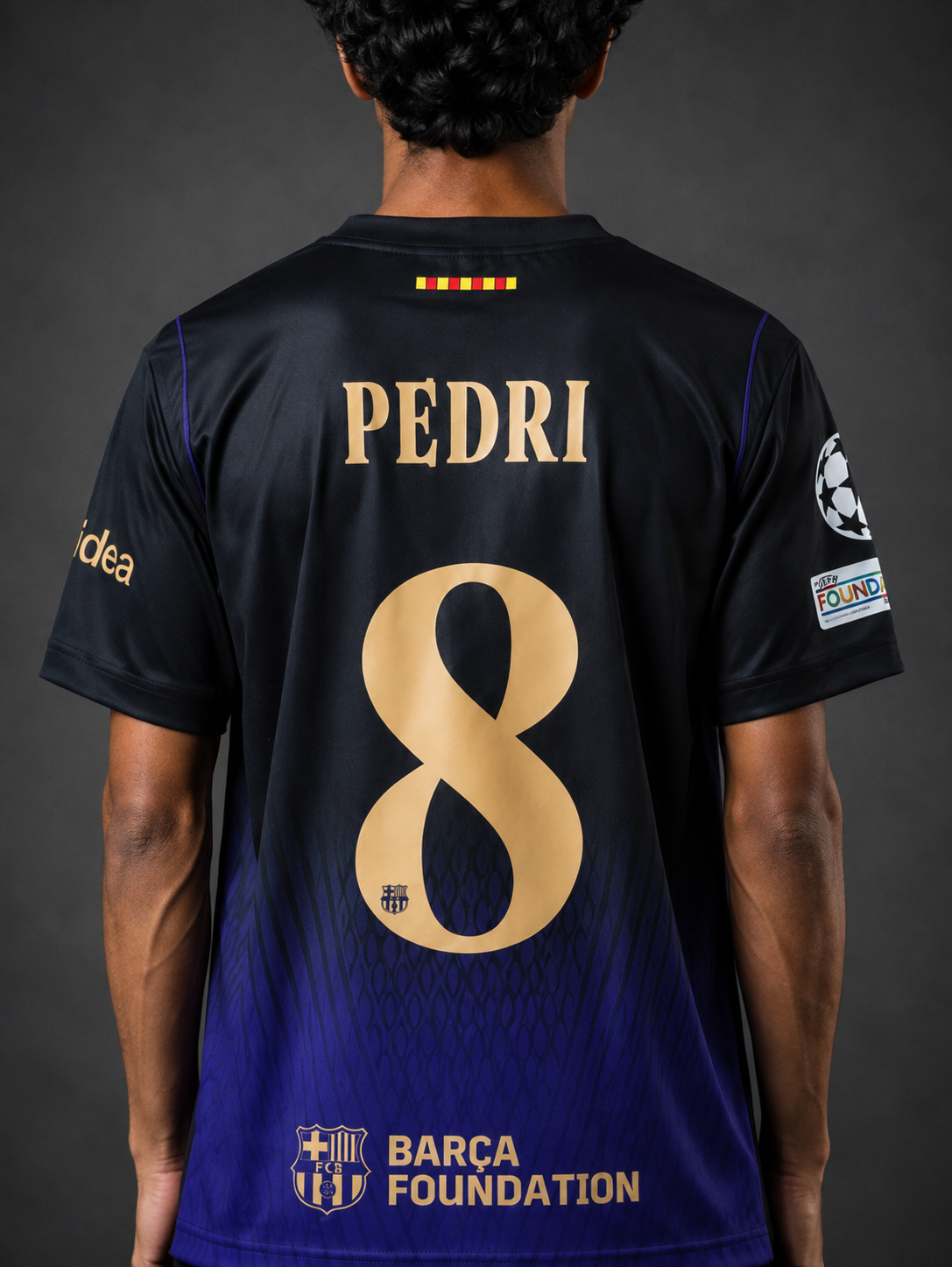 Pedri Barcelona Jersey 2026/27 | No. 8 Football Jersey | Black and Purple | Sublimation | Kit Culture
