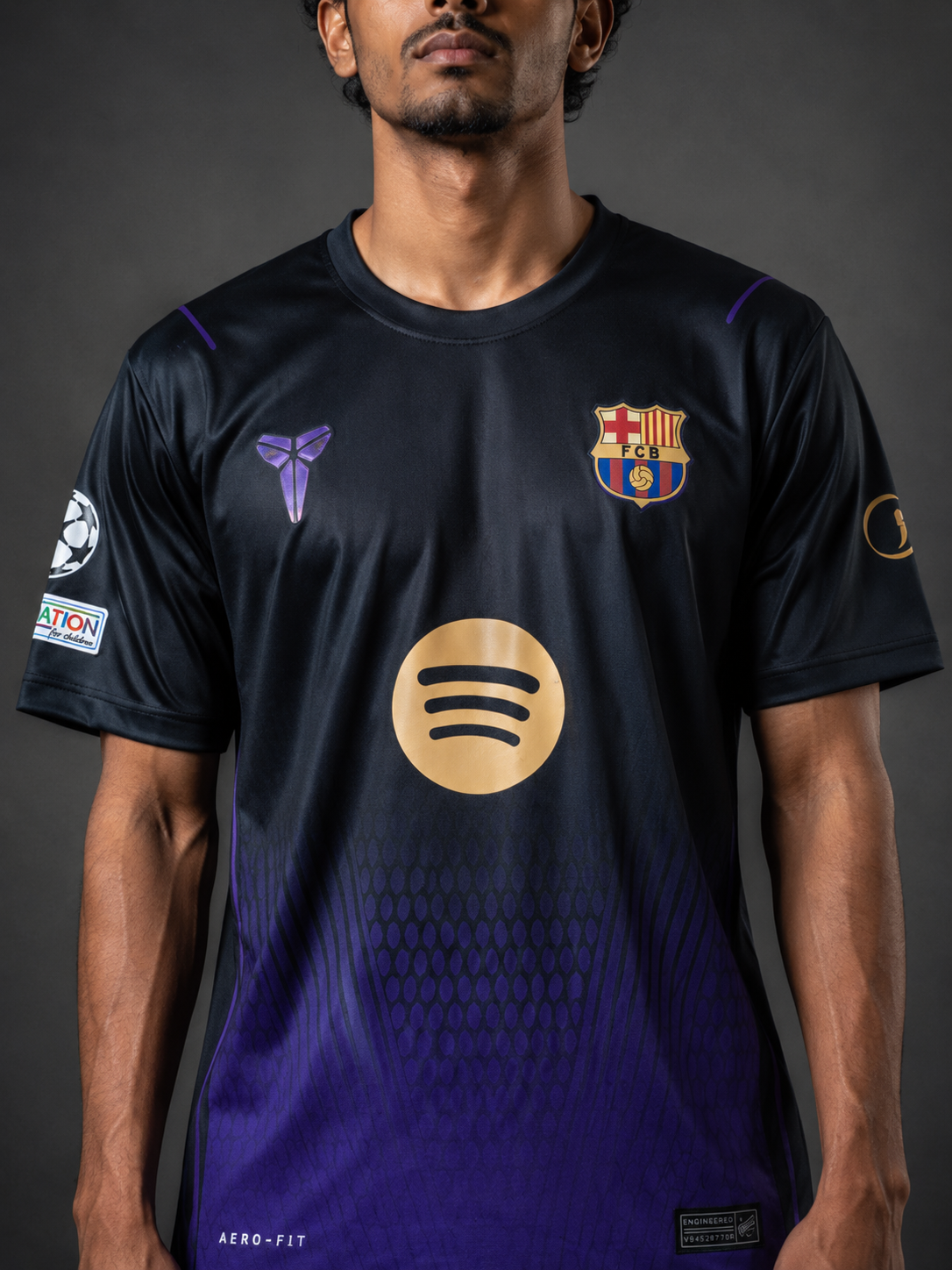Pedri Barcelona Jersey 2026/27 | No. 8 Football Jersey | Black and Purple | Sublimation | Kit Culture